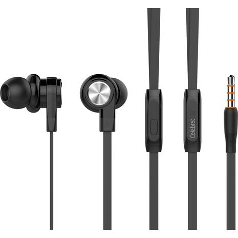 Ακουστικά CELEBRAT earphones D9 με μικρόφωνο μαύρο